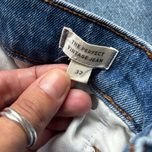 Madewell The Perfect Vintage Jean size 32 High Rise - Picture 7 of 7